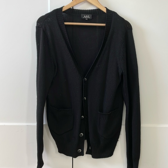 A.P.C. Mens Knit Cardigan - Picture 1 of 5